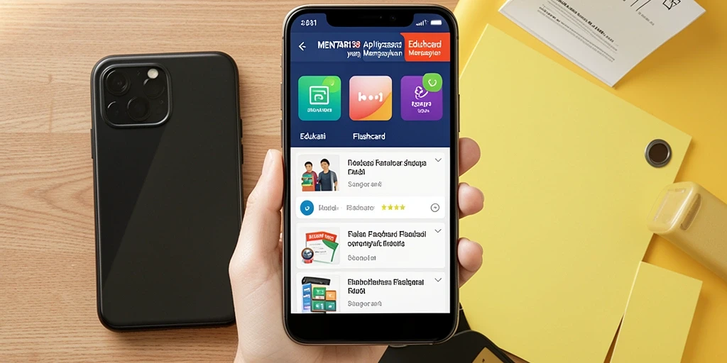 Tampilan antarmuka MENTARI138 dengan flashcard interaktif.