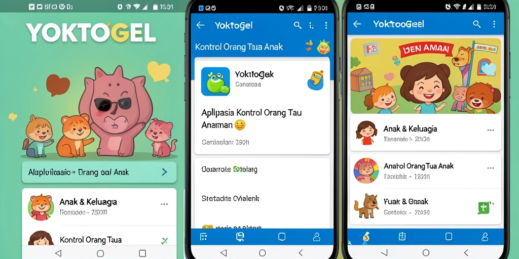 Antarmuka YOKTOGEL menunjukkan dashboard kontrol orang tua yang intuitif.