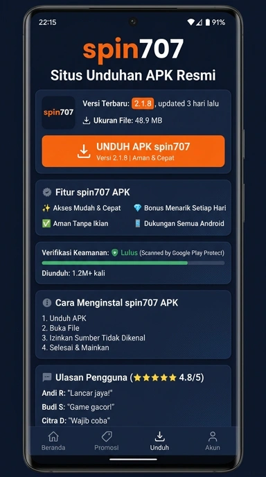 Unduh APK spin707 untuk Android dengan mudah