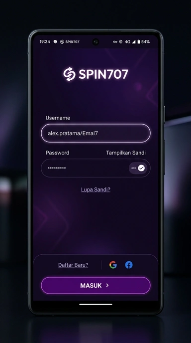 Login Akun Spin707 untuk Pengguna Android