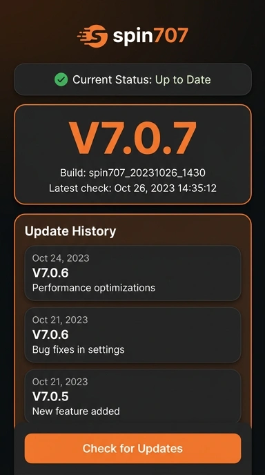 Riwayat Versi spin707 untuk Pengguna Android di Indonesia